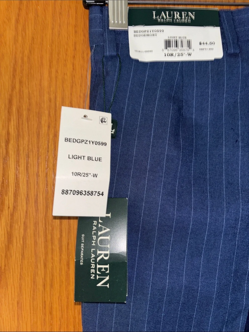 Lauren Ralph Lauren Navy Pinstripe Kids Dress Pants